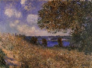 阿爾弗萊德 西斯萊 Near the Bank of the Seine at By 阿爾弗萊德 西斯萊 Near the Bank of the Seine at By